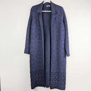 Anthropologie Moth Auvergne Duster Cardigan Navy